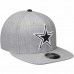 Men's Dallas Cowboys New Era Heathered Gray Hype 9FIFTY Snapback Adjustable Hat 2916259